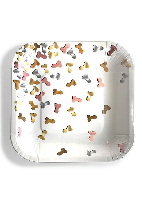 Glitterati Penis Party Plates