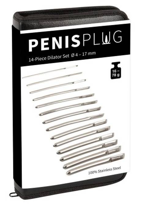 Huvudbild Penisplugg Steel Dilator Set 14 delar