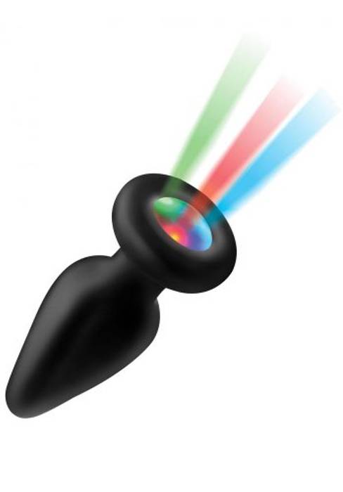 Light-Up Silikon Analplugg, Medium