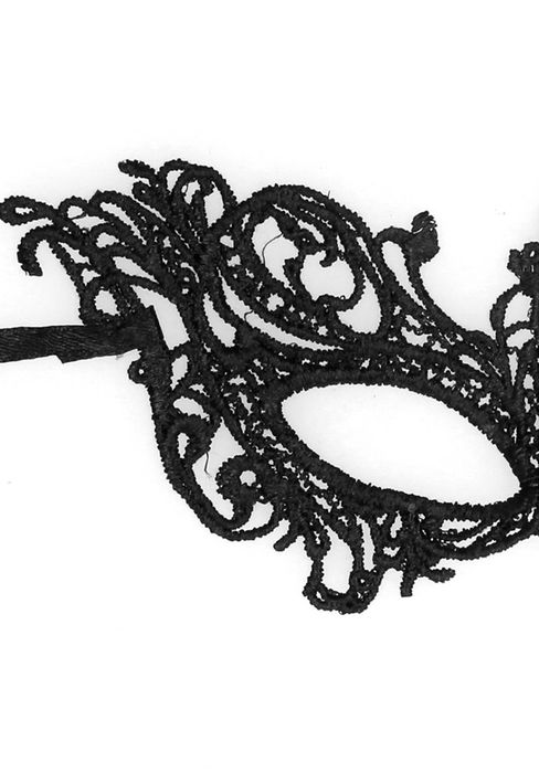 Royal black lace mask