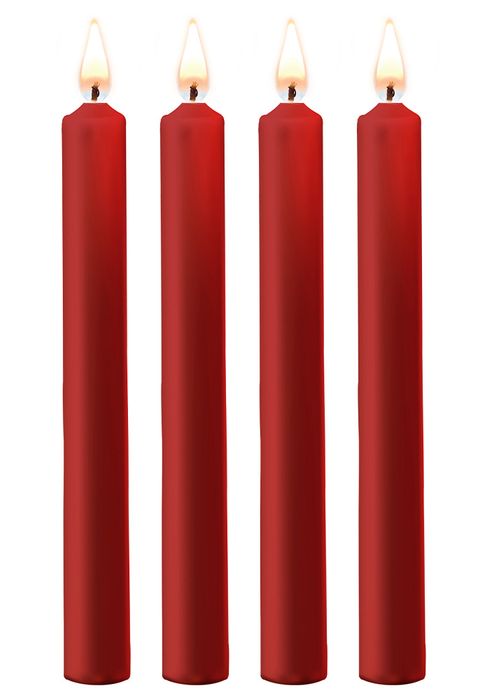 BDSM Vaxljus Röda Large 4-pack