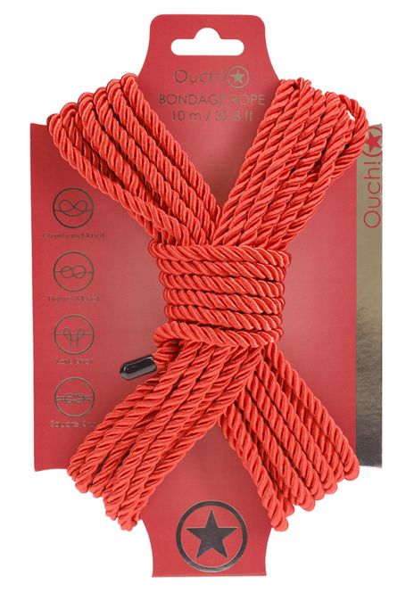 Huvudbild Ouch! Bondage Rope 10 m - Red