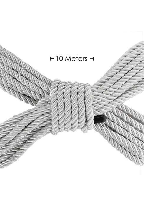 Ouch! Bondage Rope 10 m - Silver