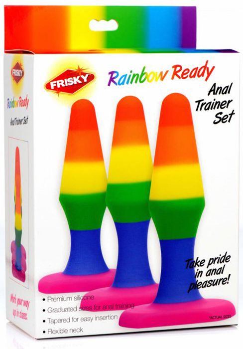Silicone Rainbow Anal Trainer Set