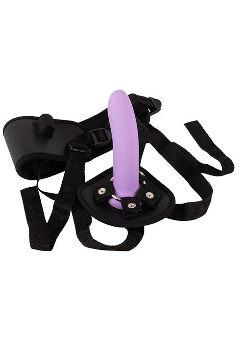 Strap-On Set, Harness 3 flexible silicone dildos