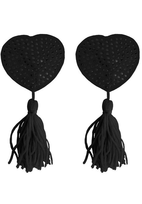 Huvudbild Nipple Tassels Heart Shaped, Black